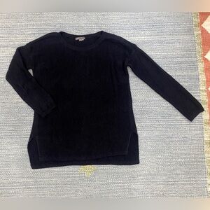 Vince Clean Trim Cotton Cashmere Sweater Tunic Small